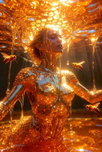 Honeyed Majesty: The Mermaid Goddess