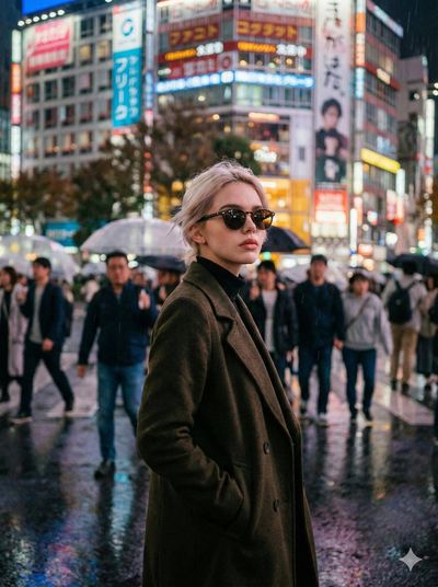 Urban Elegance: A Night in Shibuya