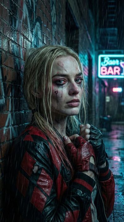 Shattered Dreams in Gotham: A Portrait of Harley Quinn