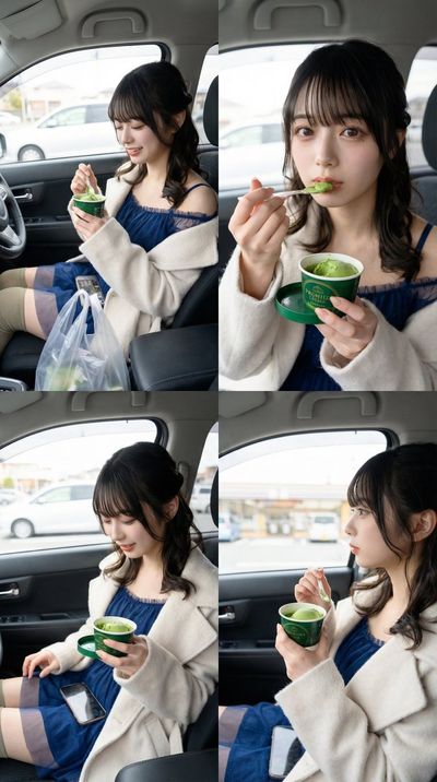 Sweet Serenity: Matcha Ice Cream Moment