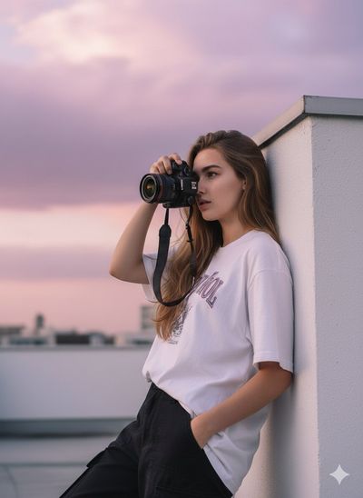 Urban Serenity: A Portrait in Dreamy Colors