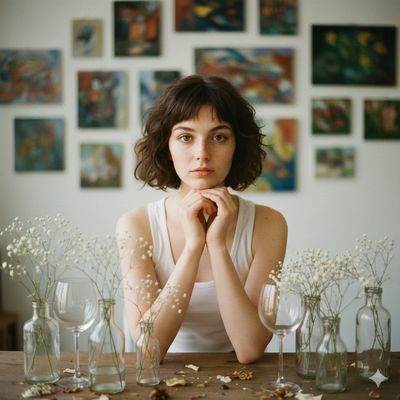 Whispers of Melancholy: A Cozy Artistic Retreat