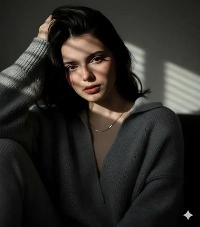 Androgynous Elegance: A Portrait of Depth and Light