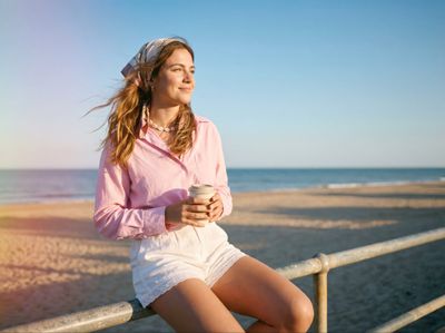 Seaside Serenity: A 1960s Dreamscape