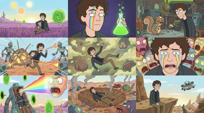 Creating a Surreal Symphony in the Rick and Morty Universe