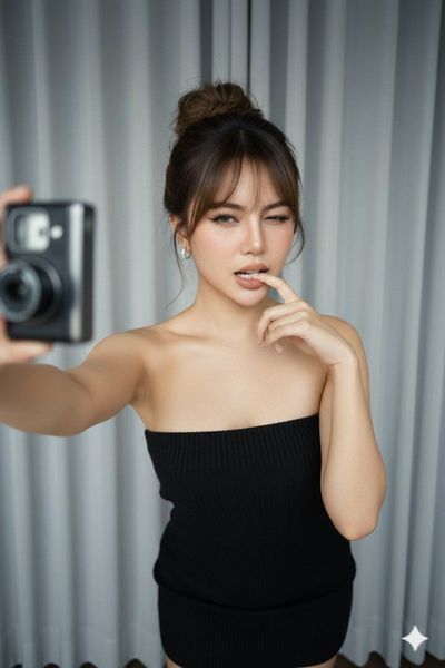 Flirty Selfie Vibes: Summer or Winter?