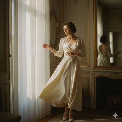 Elegance Captured: A 1950s Dream in Soft Light