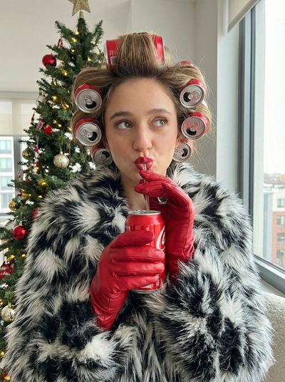 Festive Chic: A Cozy Holiday Moment