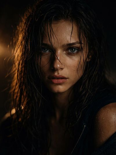 Intense Gaze: A Cinematic Portrait