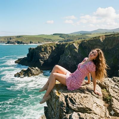 Mermaid Vibes on the Cliffside