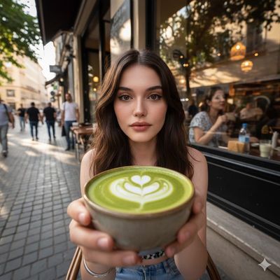 Sipping Serenity: A Street Café Dream