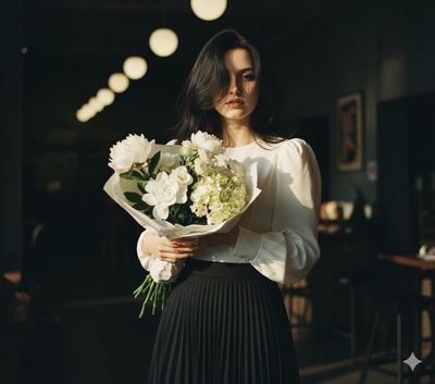 Whispers of Elegance: A Portrait in Soft Hues