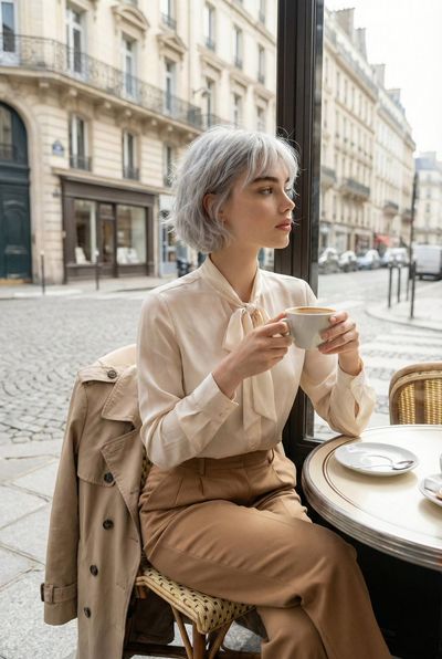 Chic Contemplation in Paris