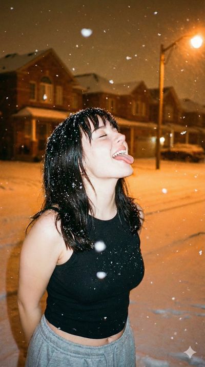 Snowy Serenade: A Winter Night's Joy