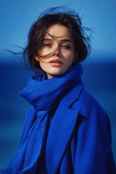 The Edge of Reality: Portrait in Blue