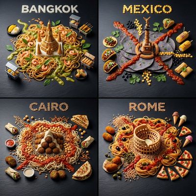 Gastronomic Subway Maps: A Culinary Journey Across Continents