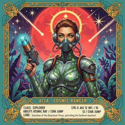 Cosmic Ranger: A Bold Adventure in Retro Sci-Fi Elegance