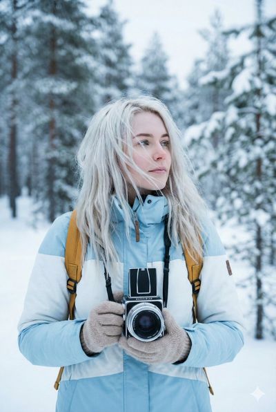 Winter Muse: A Cinematic Portrait