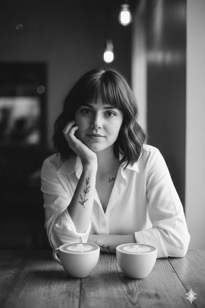 Cinematic Soul: A Moment in Monochrome