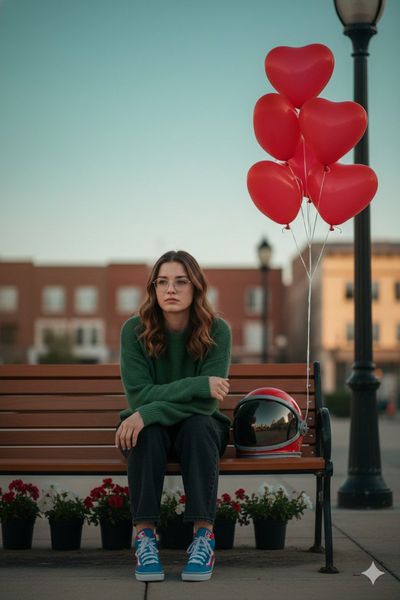 Whimsical Loneliness in a Dreamy Park