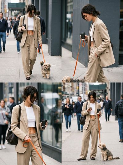 Chic Urban Vibes: A Supermodel's Street Style Moment