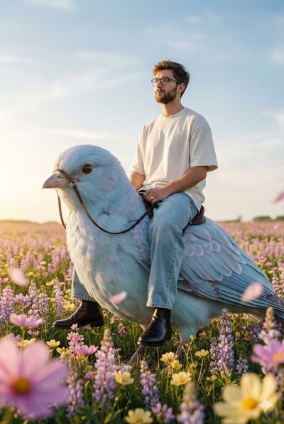 Soaring Style: A Cinematic Fashion Fantasy