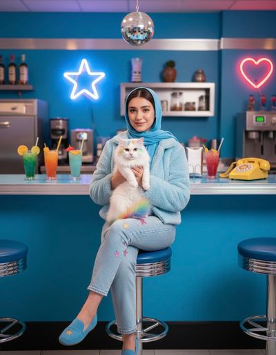 Charming Moments at the Retro Diner