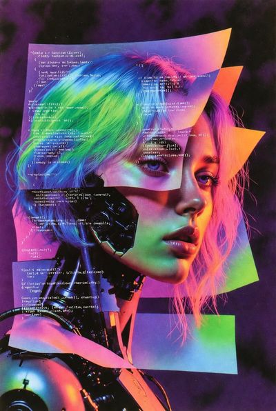 Futuristic Elegance: The Cyborg Muse