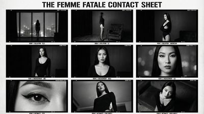 Unveiling Noir Elegance in a Rain-Kissed Cityscape