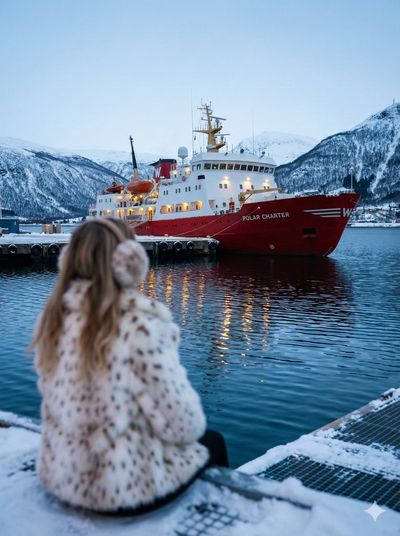 Twilight Harbor: A Winter's Gaze