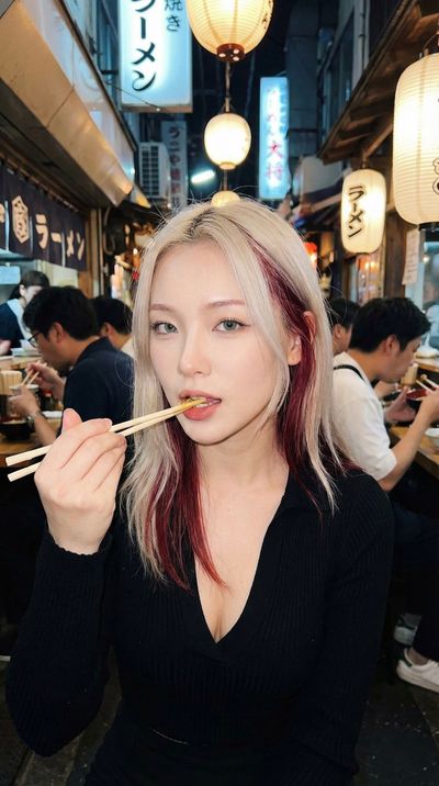 Candid Cravings in Neon Glow