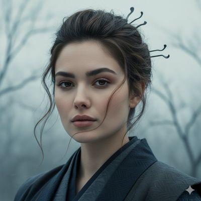 Frozen Serenity: A Samurai's Poetic Winter Reflection