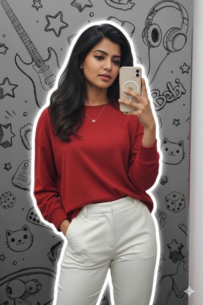 Mirror Selfies: A Stylish Duo in Grayscale Vibes