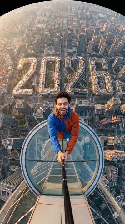 Suspended in City Dreams: A Bold Perspective