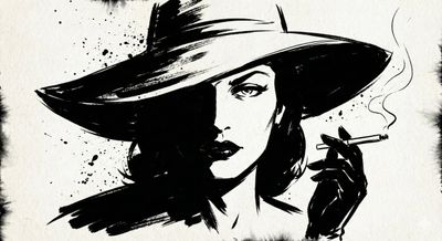 Inkstorm Noir: Shadows of Expression