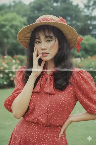 Retro Reflections: A Cozy Bedroom Self-Portrait