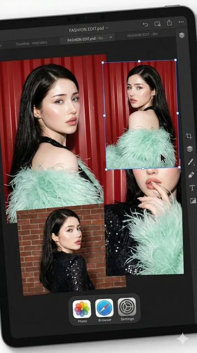 Chic Digital Collage: A Fashionista's Playground