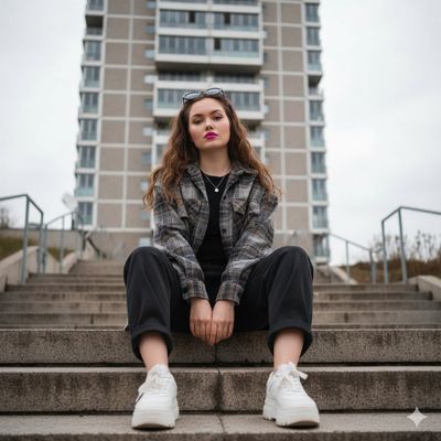 Urban Elegance: A Chic Moment Captured