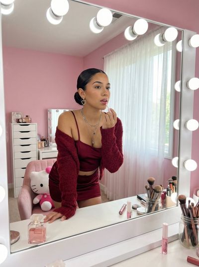 Chic Reflections: A Coquette's Beauty Ritual