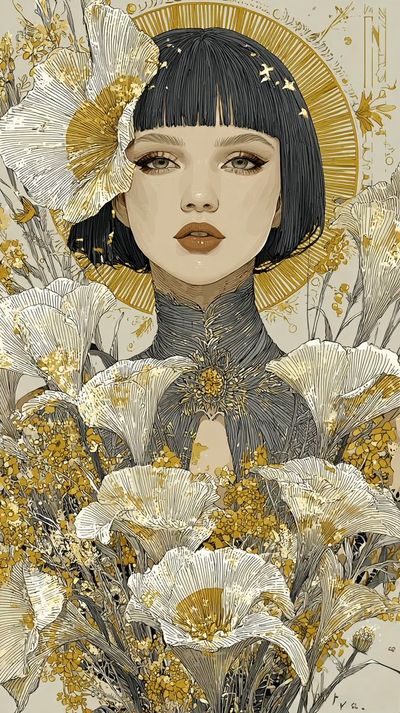 Ethereal Beauty: A Dance of Light and Tradition