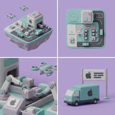 Revolutionizing Logistics: A Futuristic Isometric Hub Design