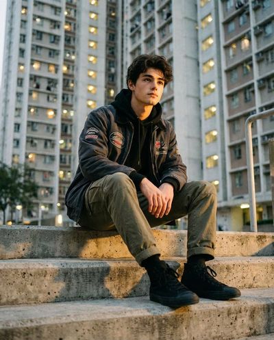 Urban Confidence: Golden Hour Style