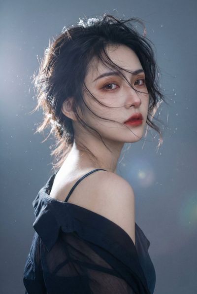 Whispers of Sadness: A Dreamy Portrait