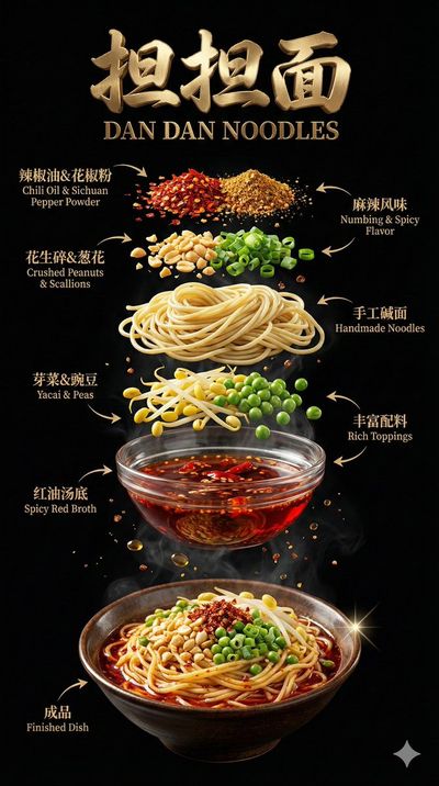 Gastronomic Artistry: The Luxe Layering of Dan Dan Noodles