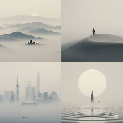 Mystical Minimalism: Foggy Urban Dreams