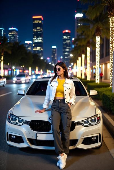 Urban Elegance Under the City Lights