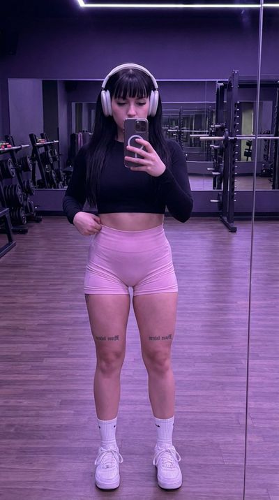 Confident Reflections: A Gym Selfie