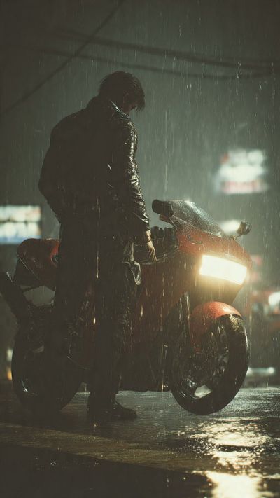 Rainy Nights and Red Dreams: A Gritty Urban Encounter