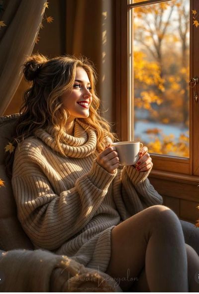 Golden Mornings: A Cozy Autumn Embrace