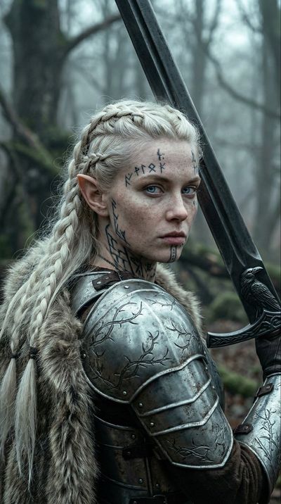 Fierce Elven Warrior Princess: A Cinematic Portrait